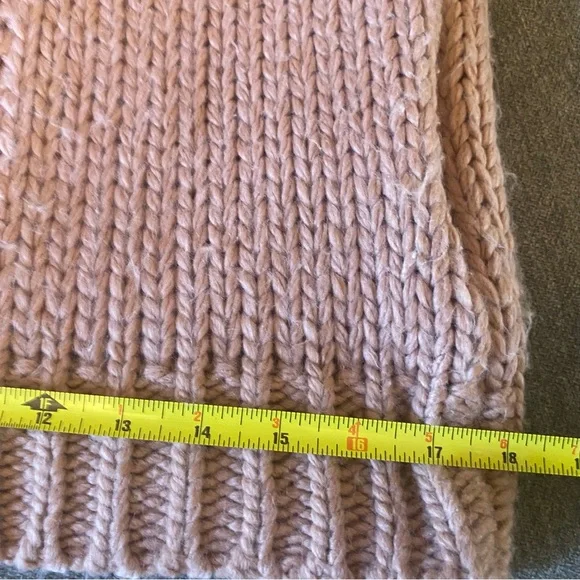 JACKSON ROWE I See You Chunky Cardigan Sweater Women Size Small Zip Dusty Pink - Picture 11 of 12